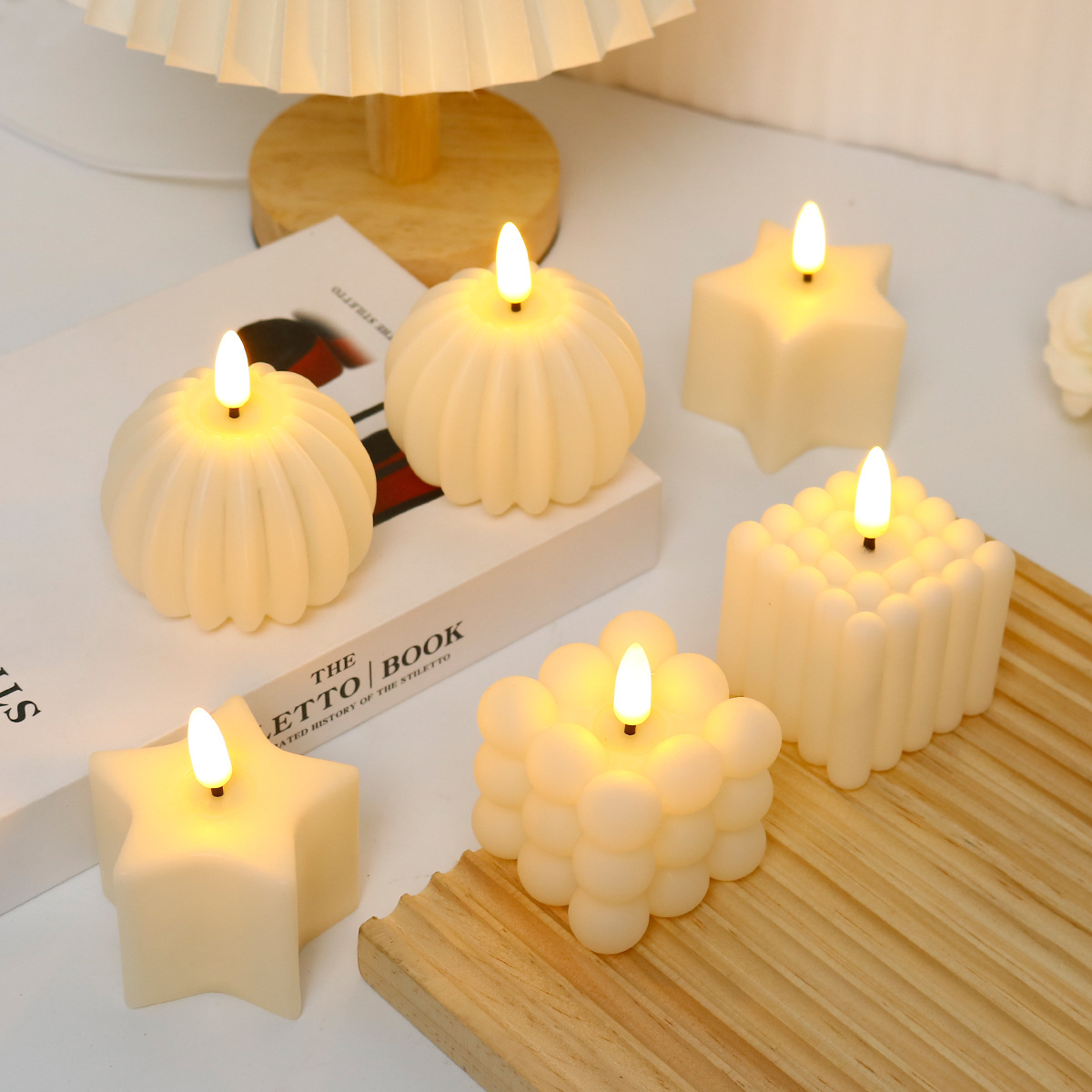 Photography Lighting - Lilin LED Kubus untuk Dekorasi Pernikahan,
