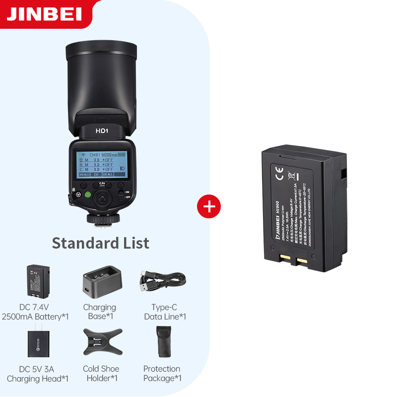Photography Lighting - JINBEI HD-1 Round-head HSS Speedlite Lampu