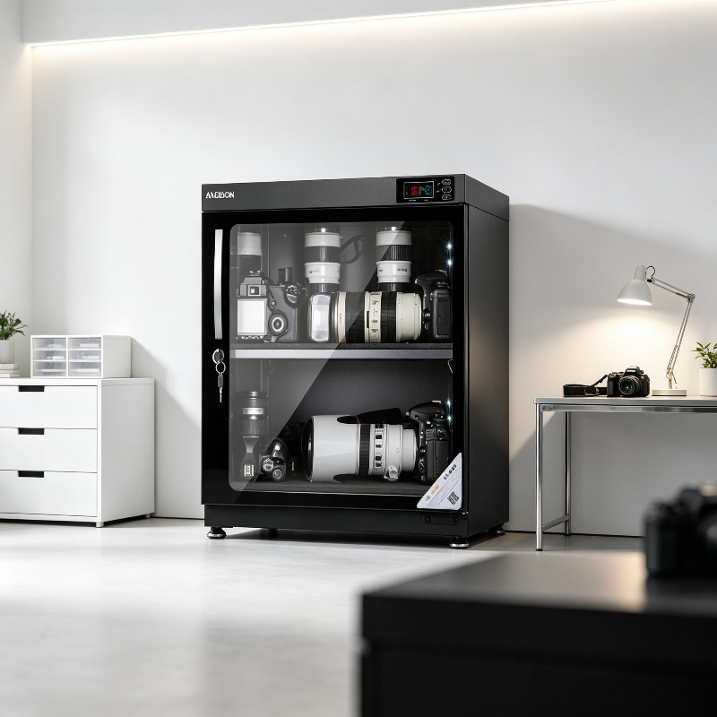 Camera Dry Cabinet - Kabinet Kering Kontrol Kelembapan Digital Elektronik,
