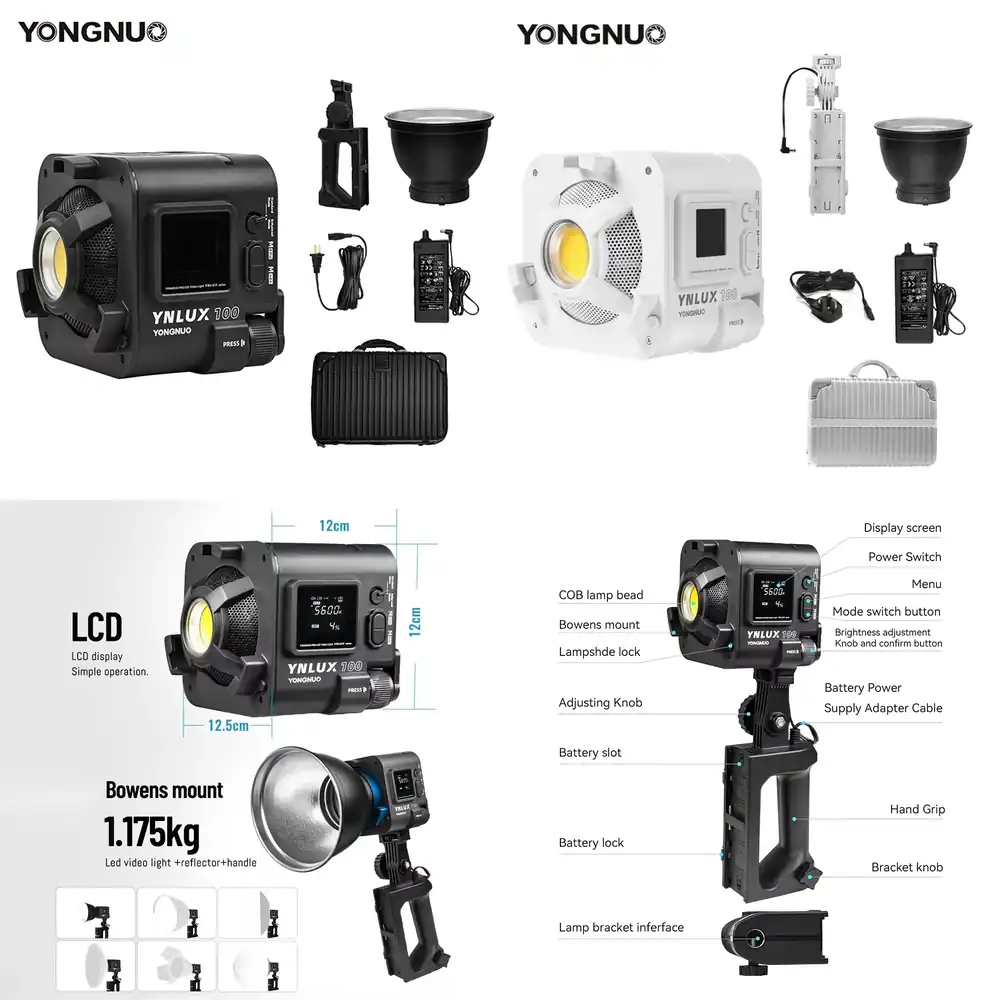 Photography Lighting - YONGNUO YNLUX100 100W 3200K-5600K Lampu Video
