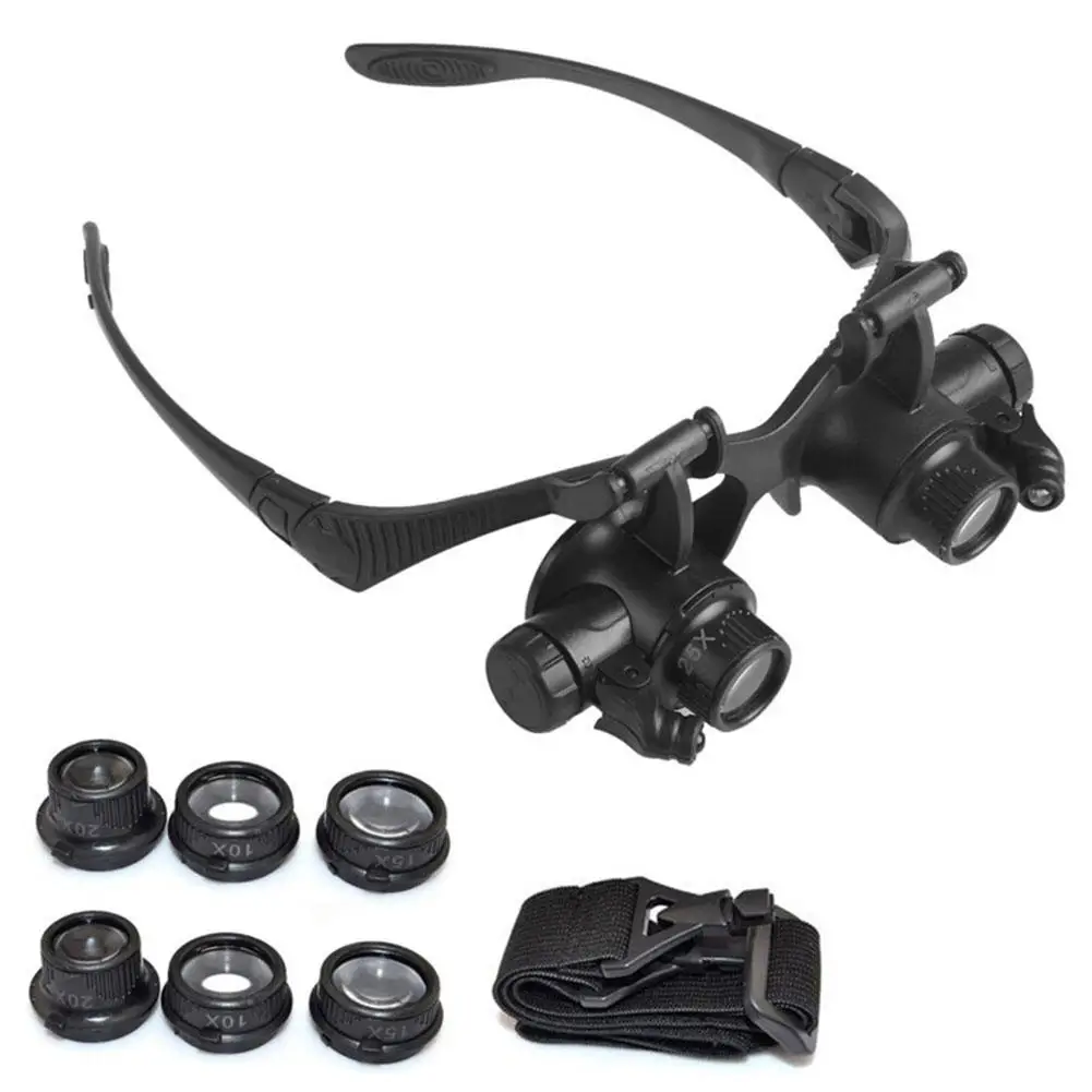 Eye Piece Magnifier - Hiasan Kepala Baru Kacamata Cahaya LED