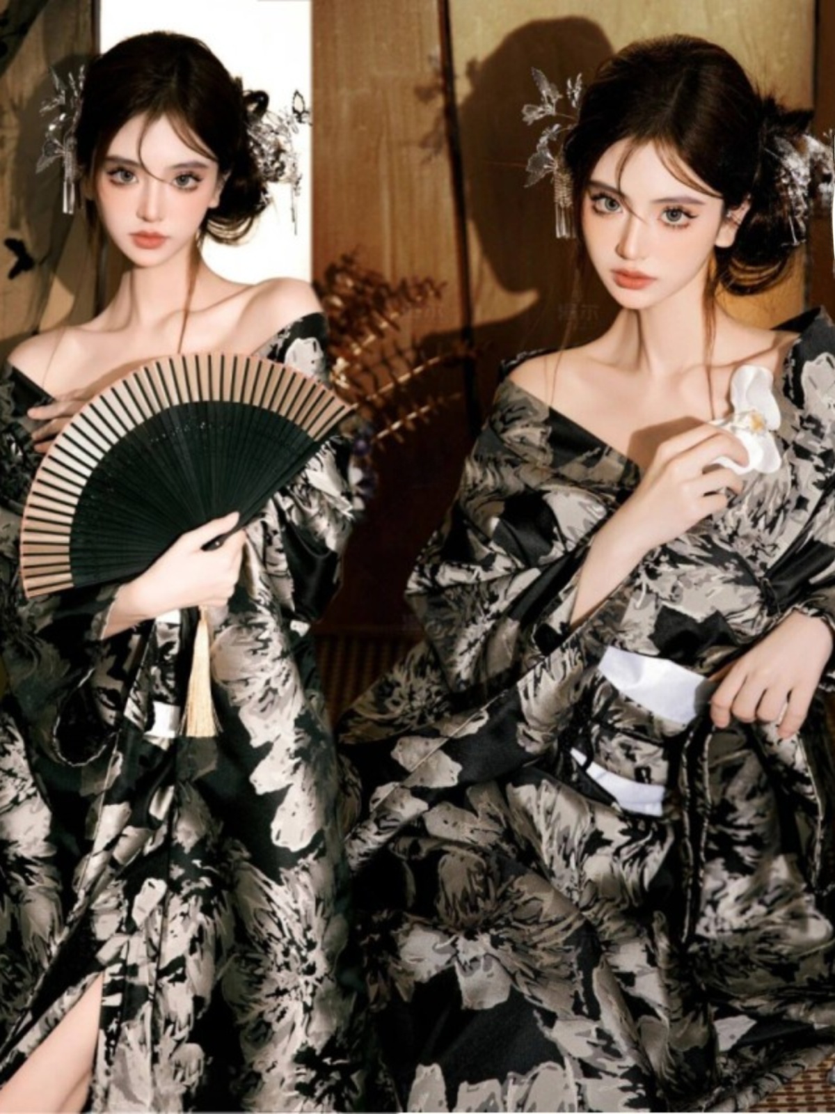 Photography Young - Kimono Gaya Baru Jubah Mandi Kostum