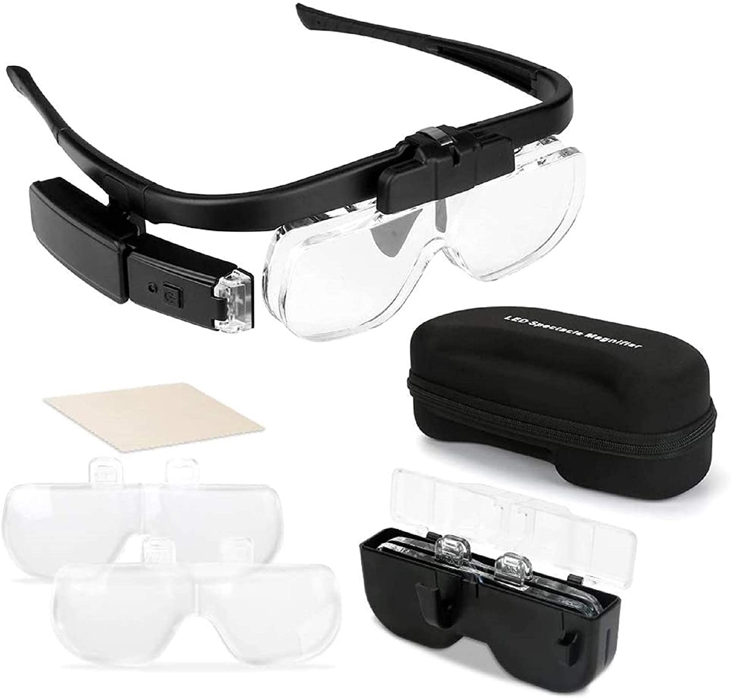 Eye Piece Magnifier - Kaca pembesar layar 1,5x/2X/2,5x/3,5x/4X/4,5x USB isi