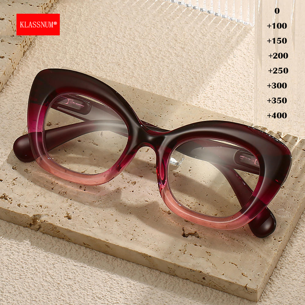 Eye Piece Magnifier - Leopard kacamata Presbyopia, kacamata presbiopia trendi