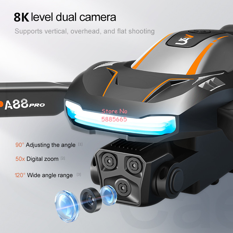 Drone RC 8K Fotografi Udara de - Photography Drone ulasan dan harga