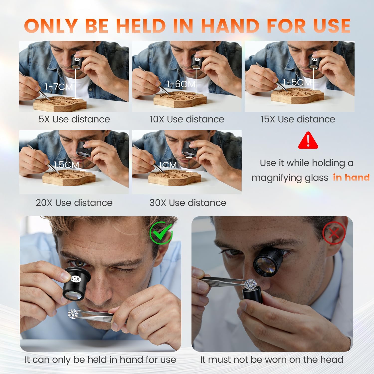 5 Buah Set Kaca Pembesar Perhi - Eye Piece Magnifier ulasan dan harga