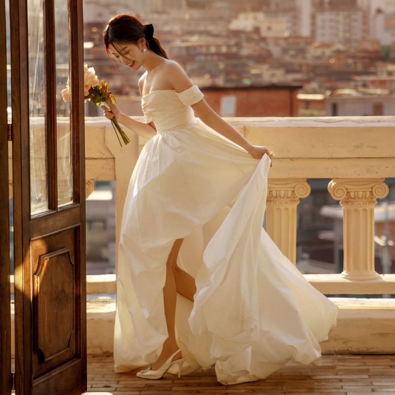 Gaun Pengantin Sederhana Tanpa - Photography Lighting ulasan dan harga