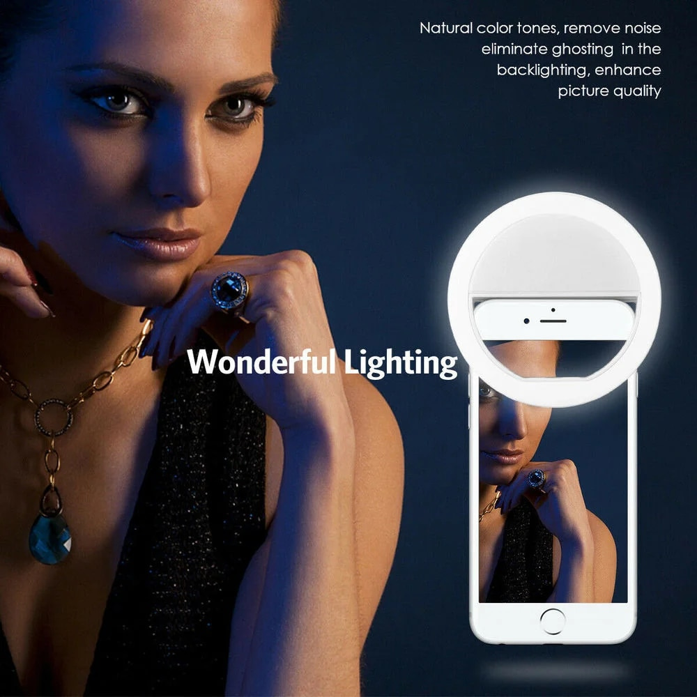 Lampu Selfie LED Isi Ulang USB - Photography Lighting ulasan dan harga