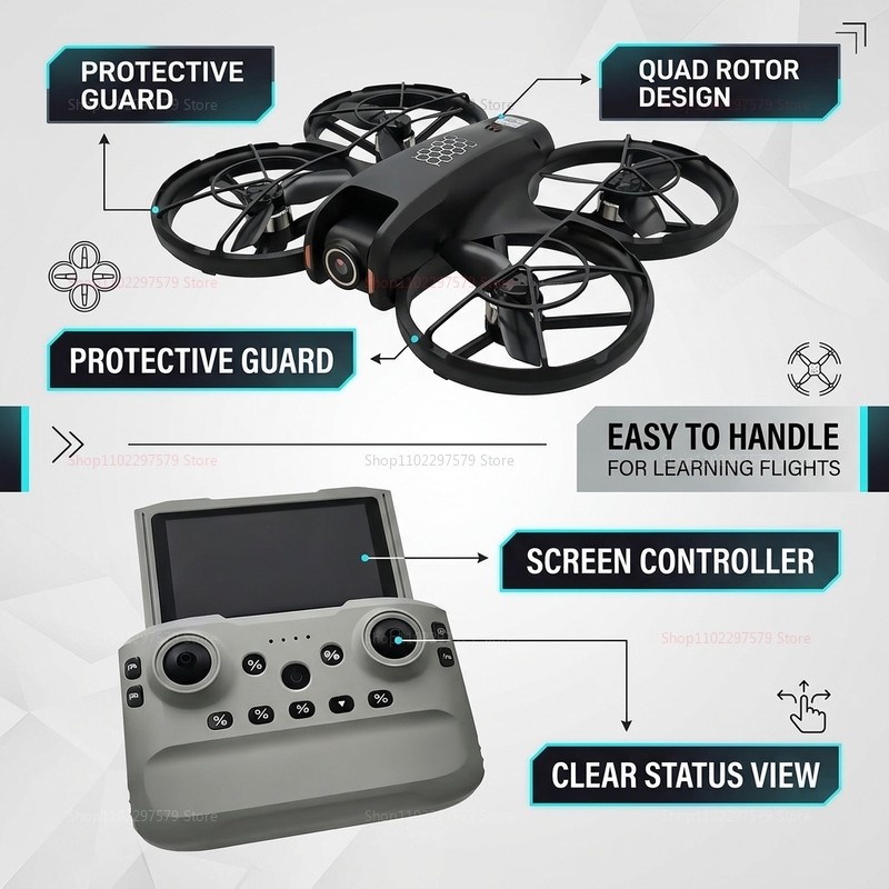 Drone Mini M5 Baru 2026 Kamera - Photography Drone ulasan dan harga
