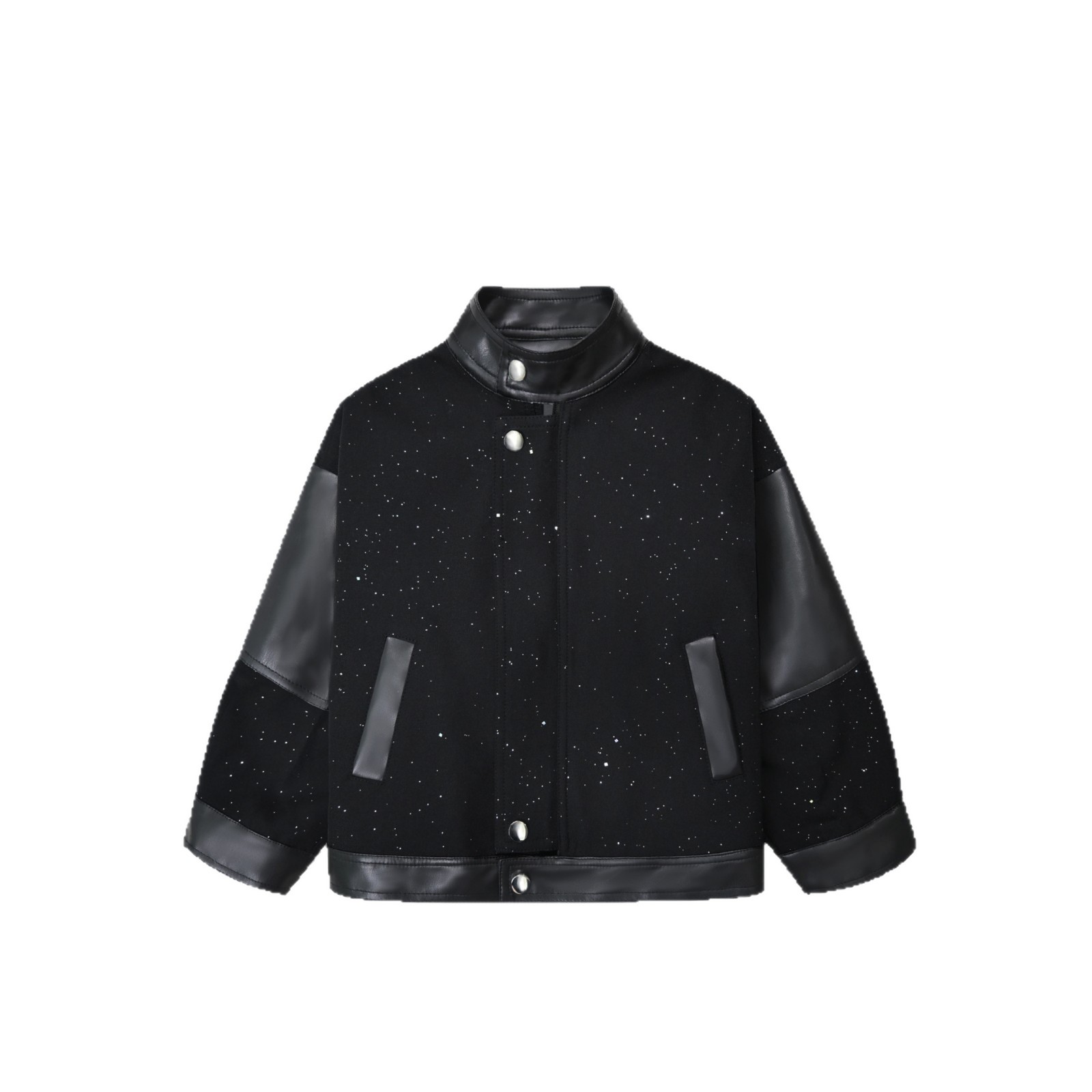 Jaket Kulit PU Berkilau untuk  - Photography Street ulasan dan harga