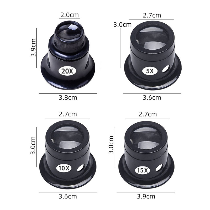 4 Buah/Set Kaca Pembesar Monok - Eye Piece Magnifier ulasan dan harga