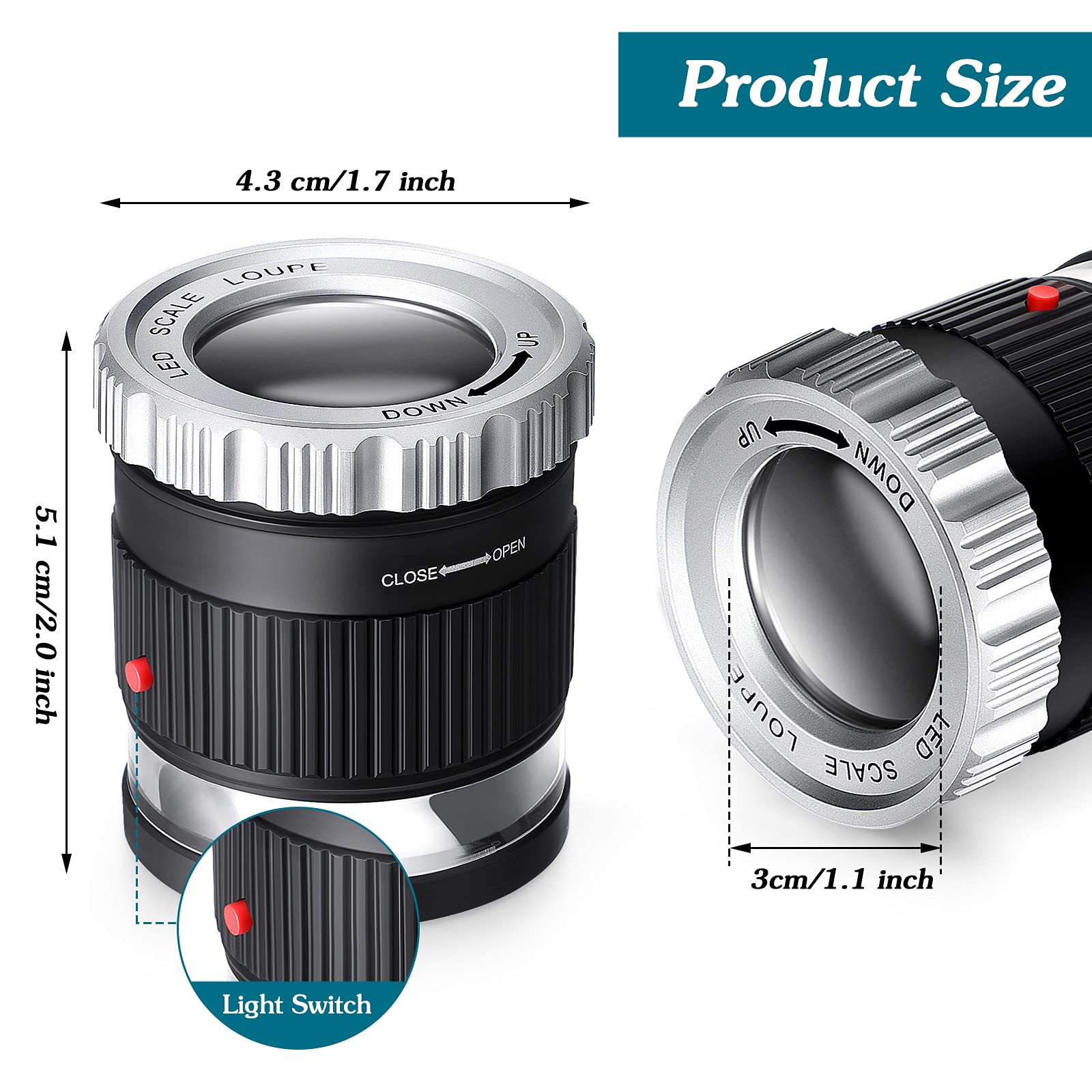 Kaca pembesar saku 30X, dengan - Eye Piece Magnifier ulasan dan harga