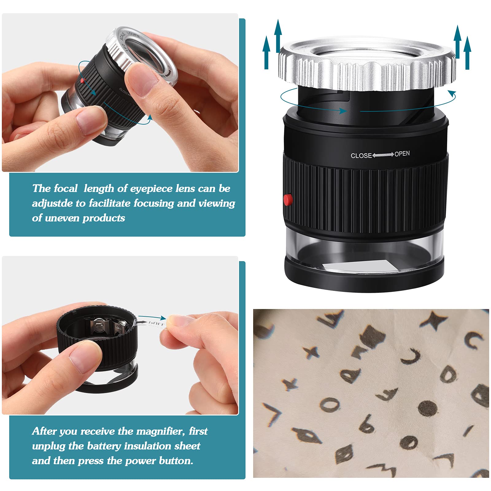 Kaca pembesar saku 30X, dengan - Eye Piece Magnifier ulasan dan harga